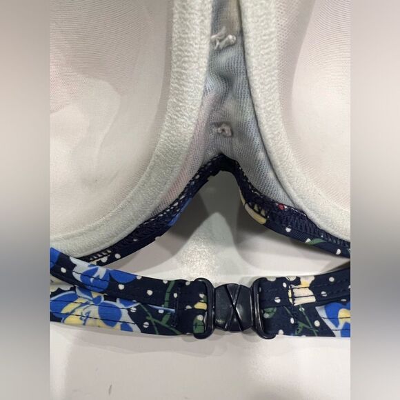 St.Bernard Bohemian Ruffle Floral Print Bikini Size 16/ 38C - Picture 8 of 12